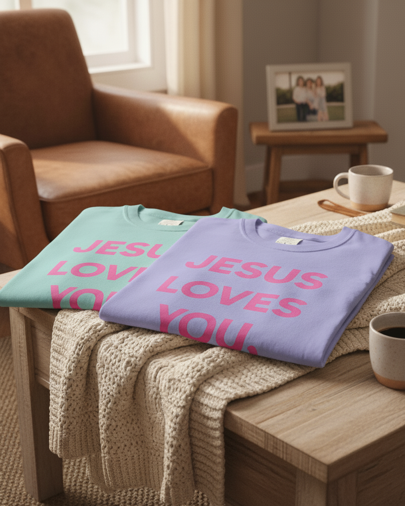 "Jesus Loves You" T-Shirt - Unisex Faith-Based Graphic Tee