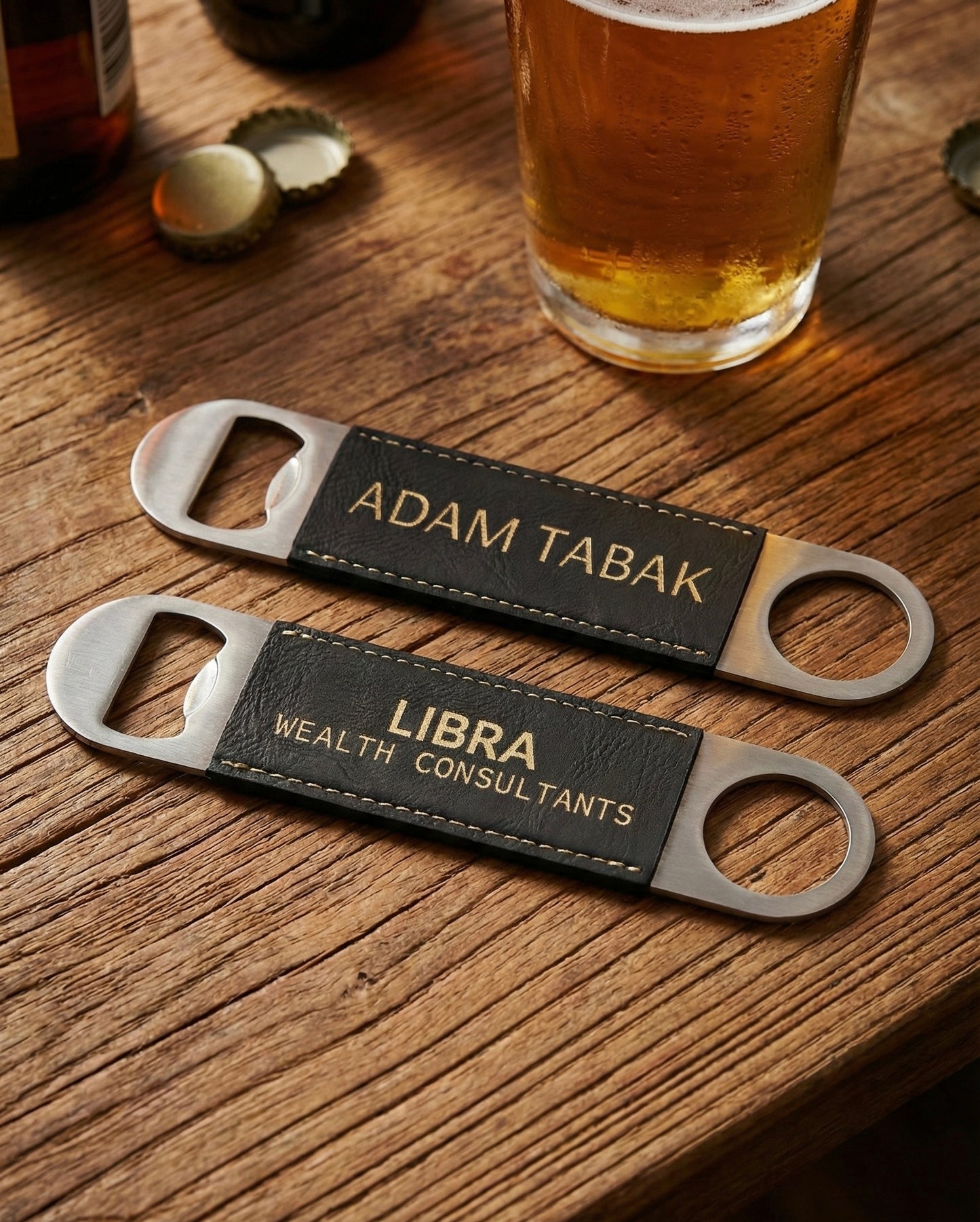 Personalized Leatherette Bottle Opener