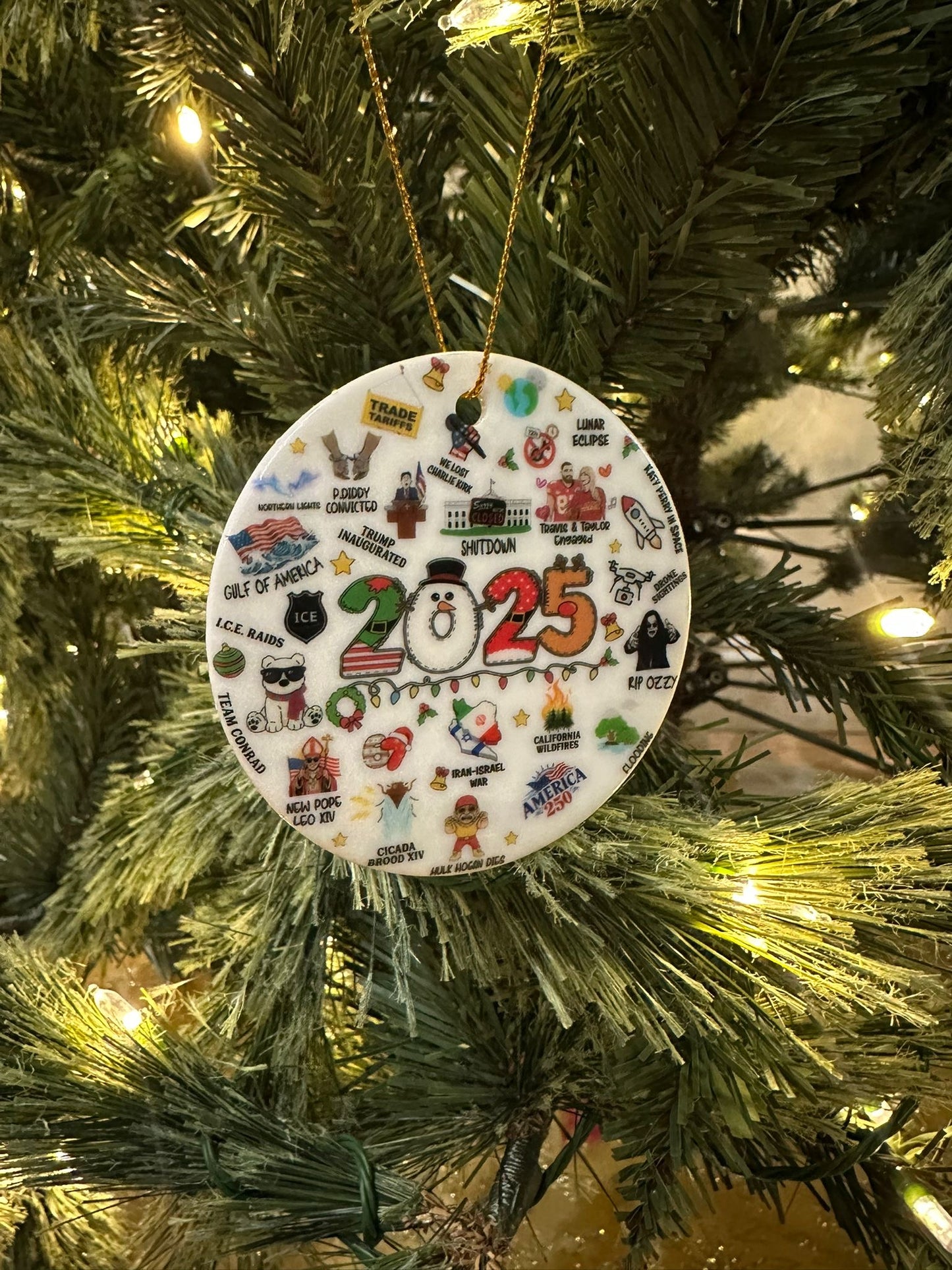 2025 Year in Review Ornament