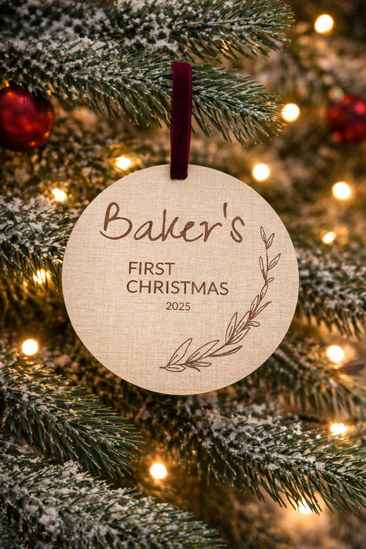 Personalized Baby's First Christmas Ornament
