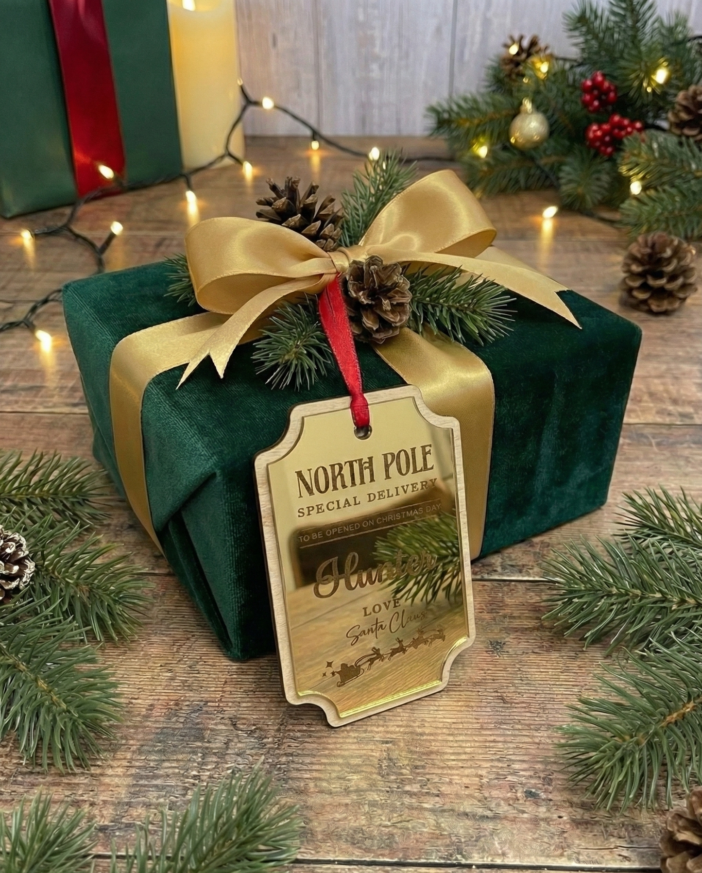 Personalized Santa Gift Tag