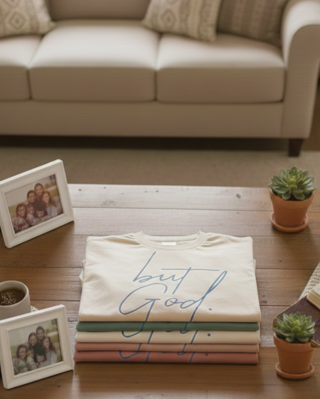 "But God." T-Shirt - Unisex Inspirational Graphic Tee