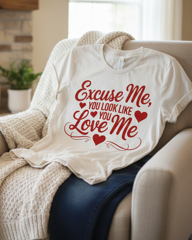 "Excuse me, you look like you love me" unisex t-shirt