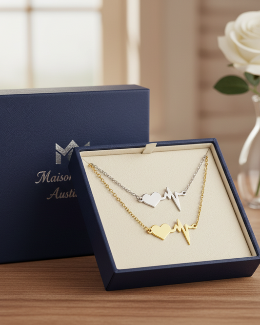 Personalized Heartbeat Necklace