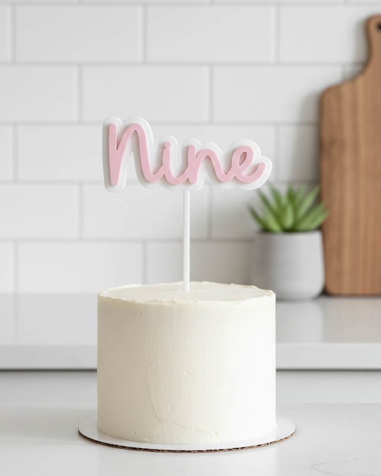 Customizable Number/Name/Occasion Cake Topper