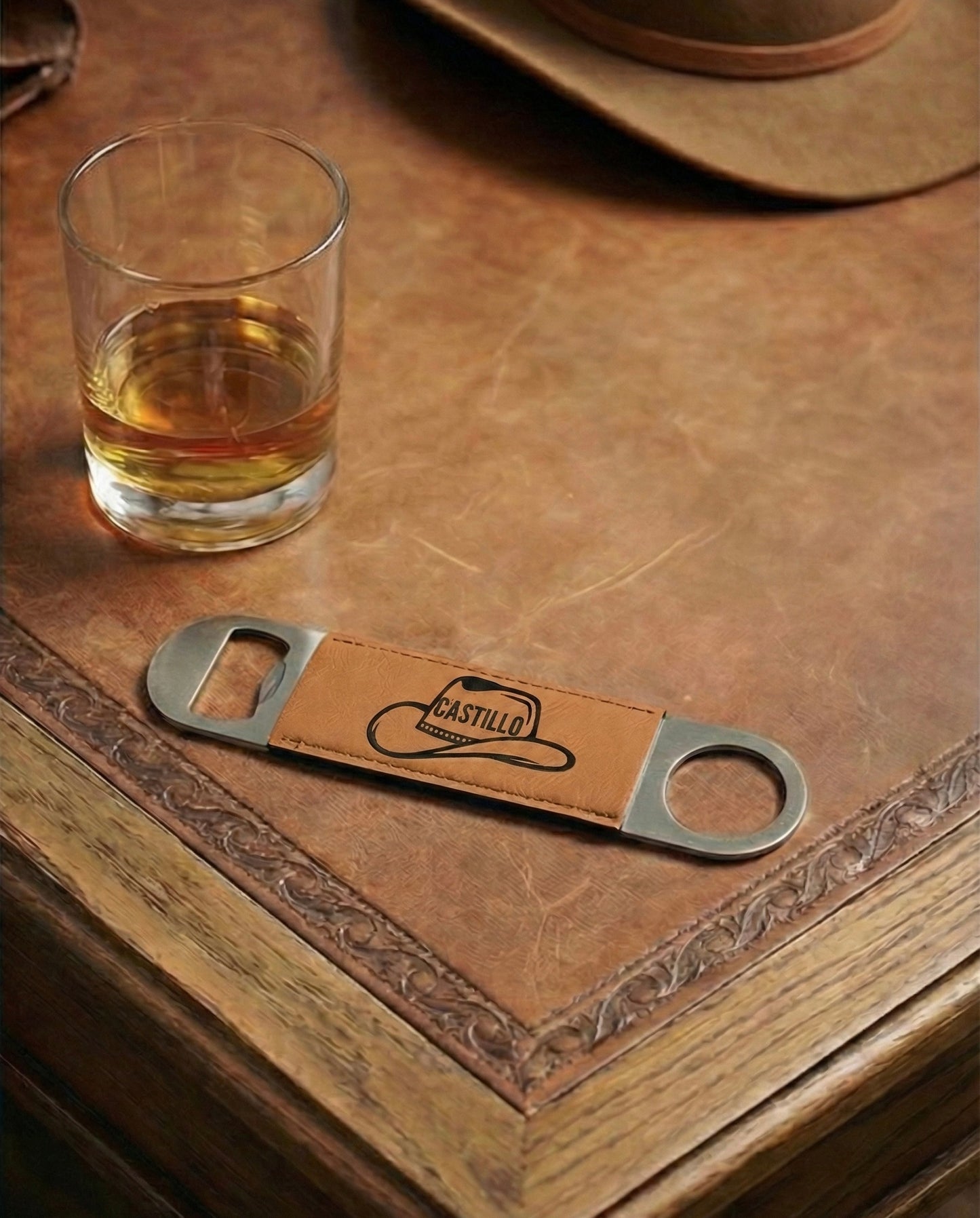 Personalized Leatherette Bottle Opener