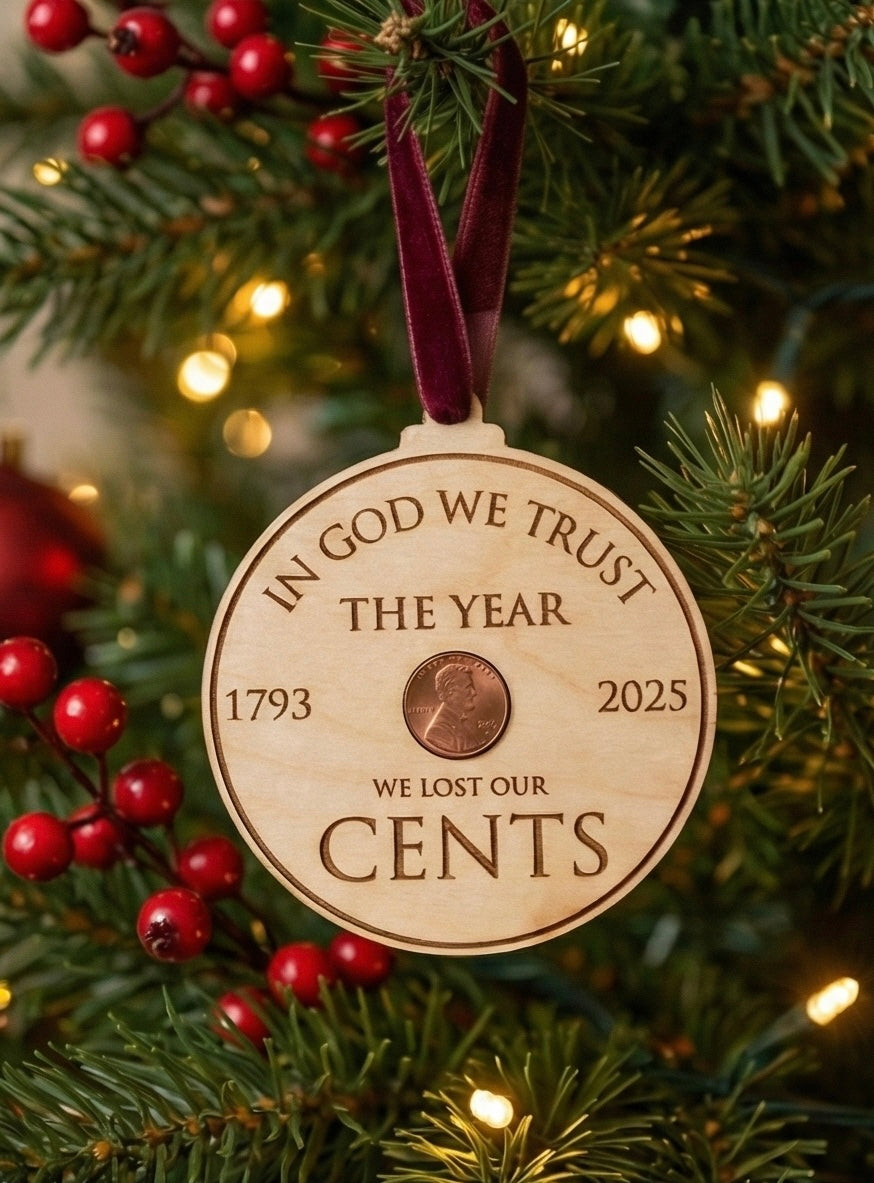 2025 The Year We Lost Our Cents Ornament